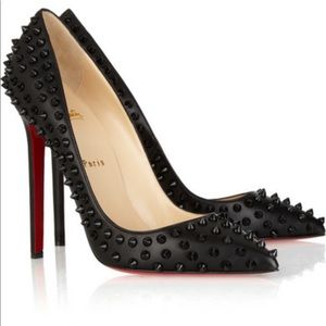 Louboutin 120 Pigalle Spikes Black